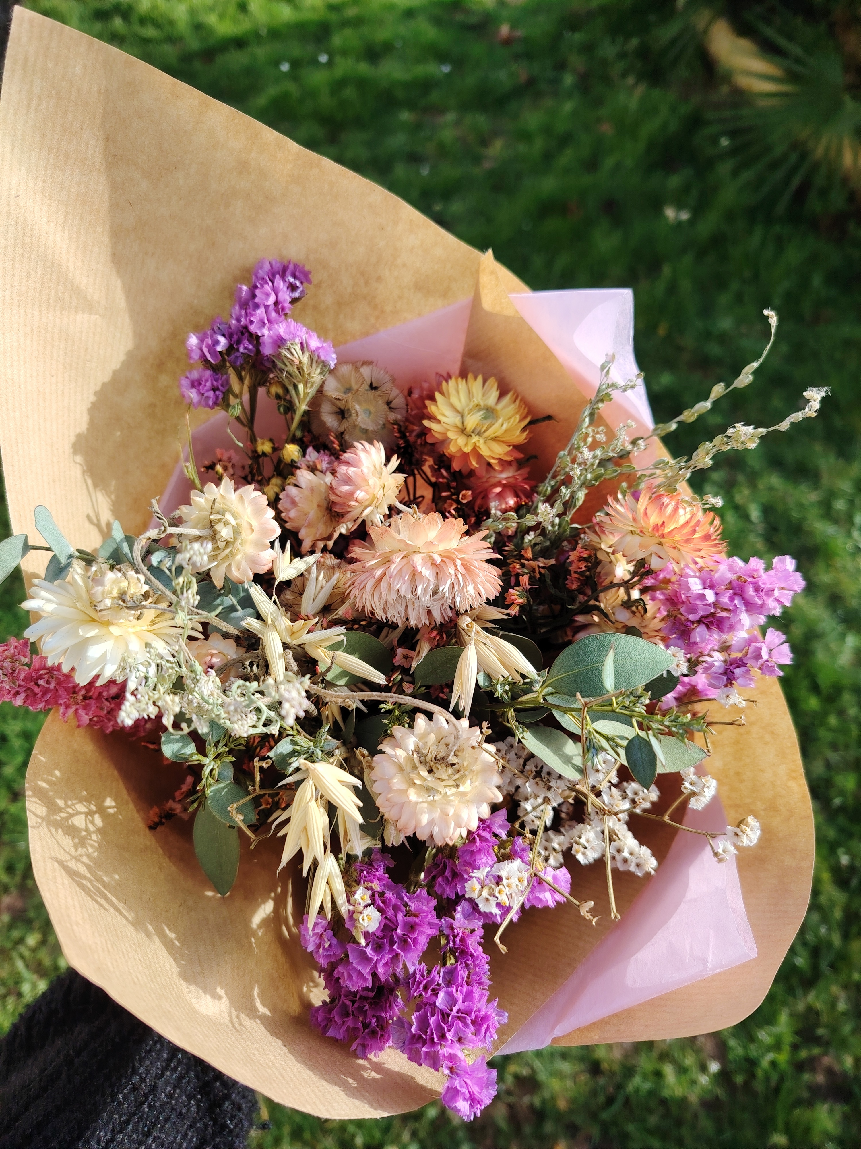 Bouquet fleurs séchées (moyen)