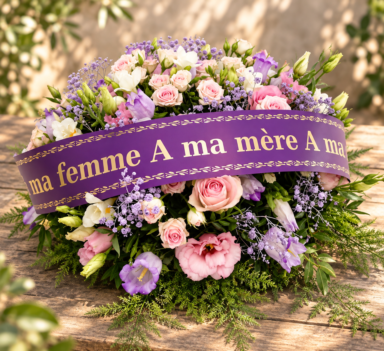 Coussin floral "Dernier Souffle de Tendresse" coloris au choix