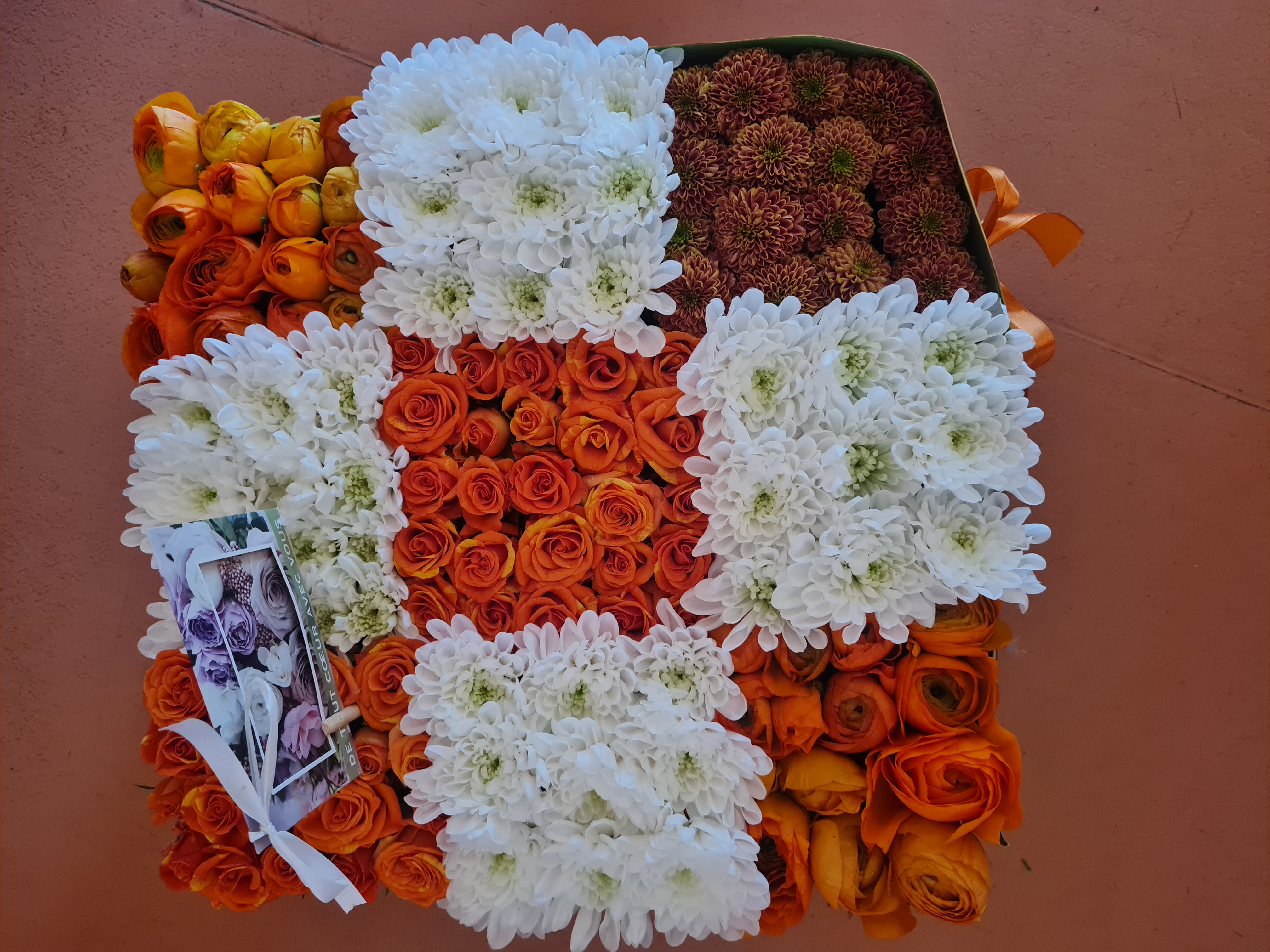carré fleuri