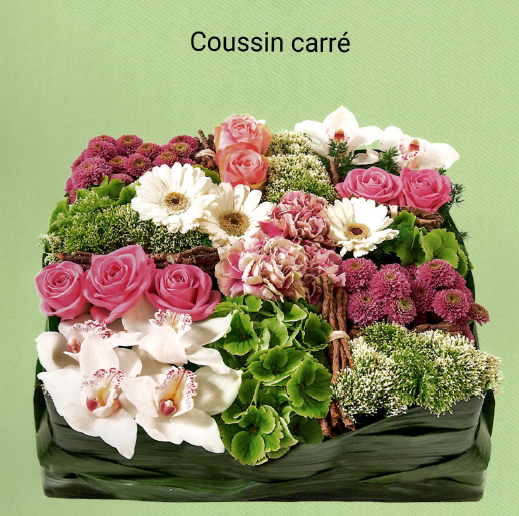 coussin carré blanc