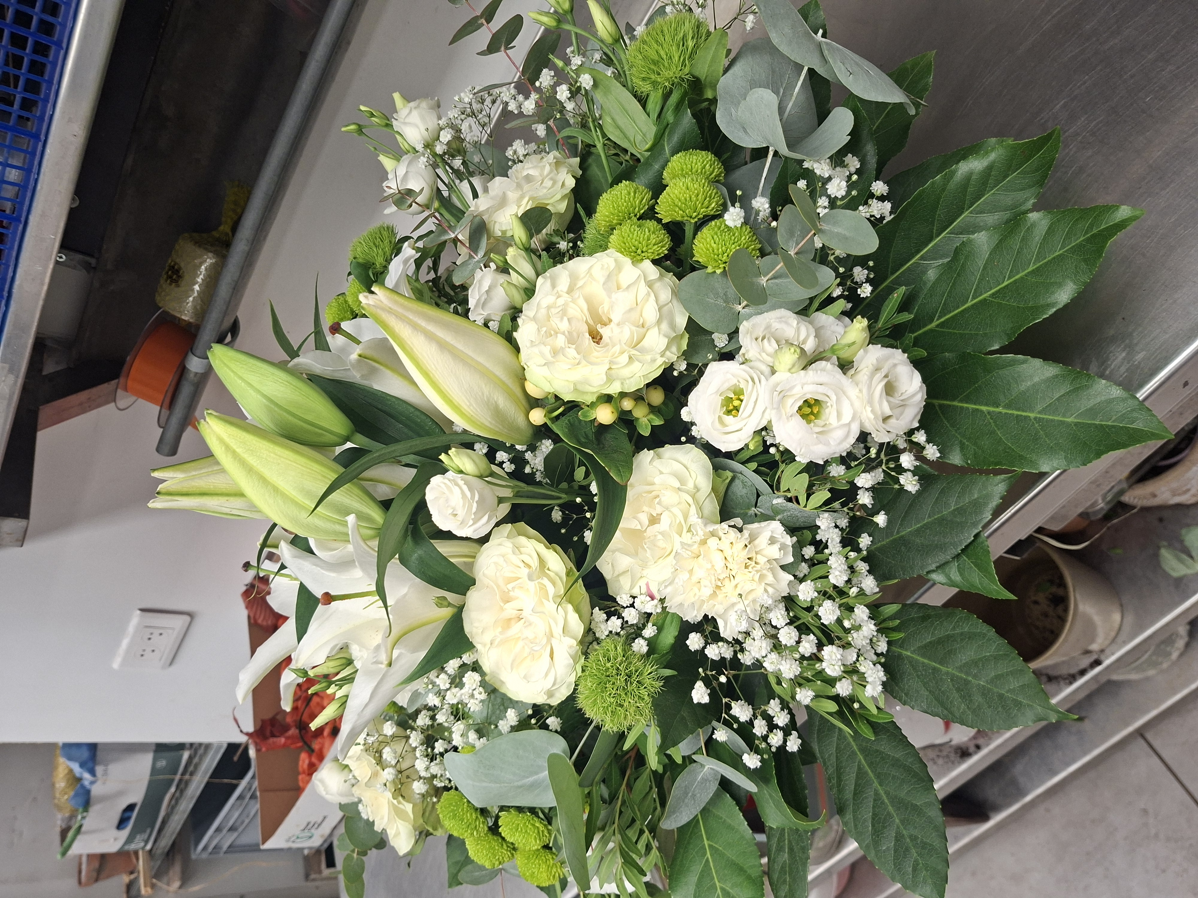 Panier de fleurs fraîches 