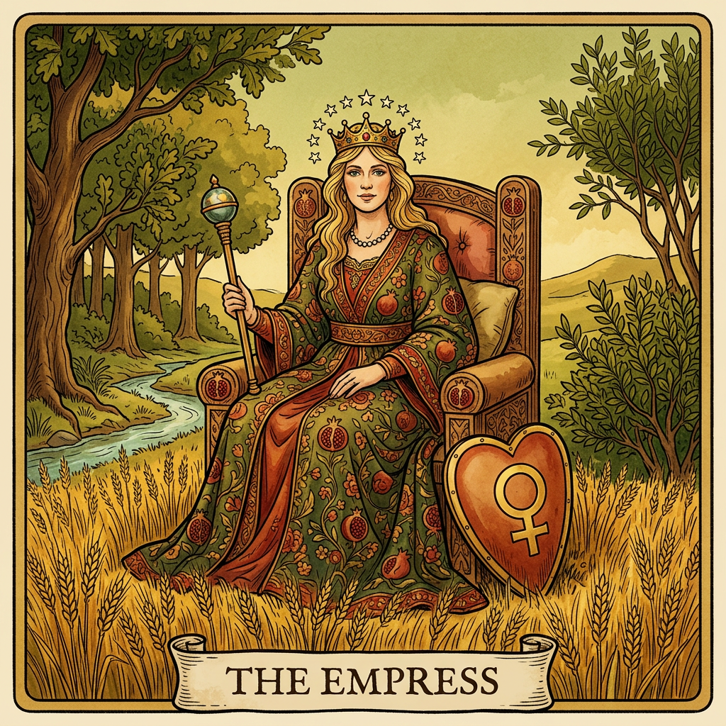 קלף הקיסרית (The Empress) — משמעות ישר והפוך