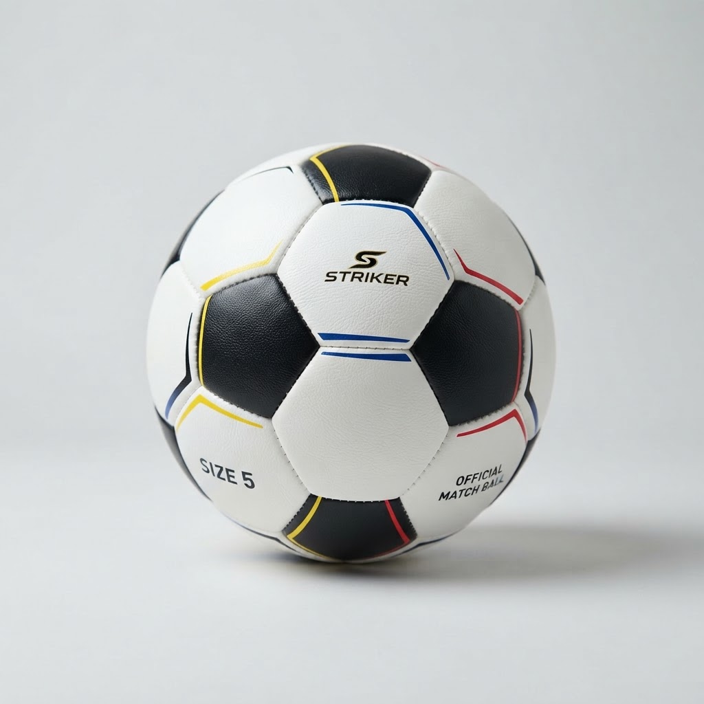 Balón de fútbol cosido a mano