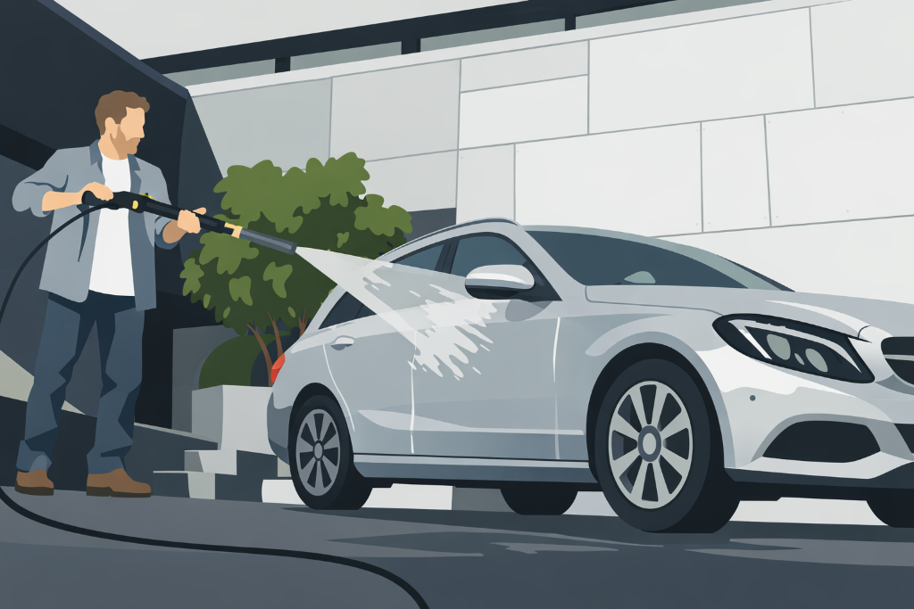 Professional car valeting