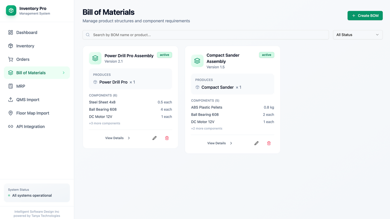 Inventory PRO  template preview