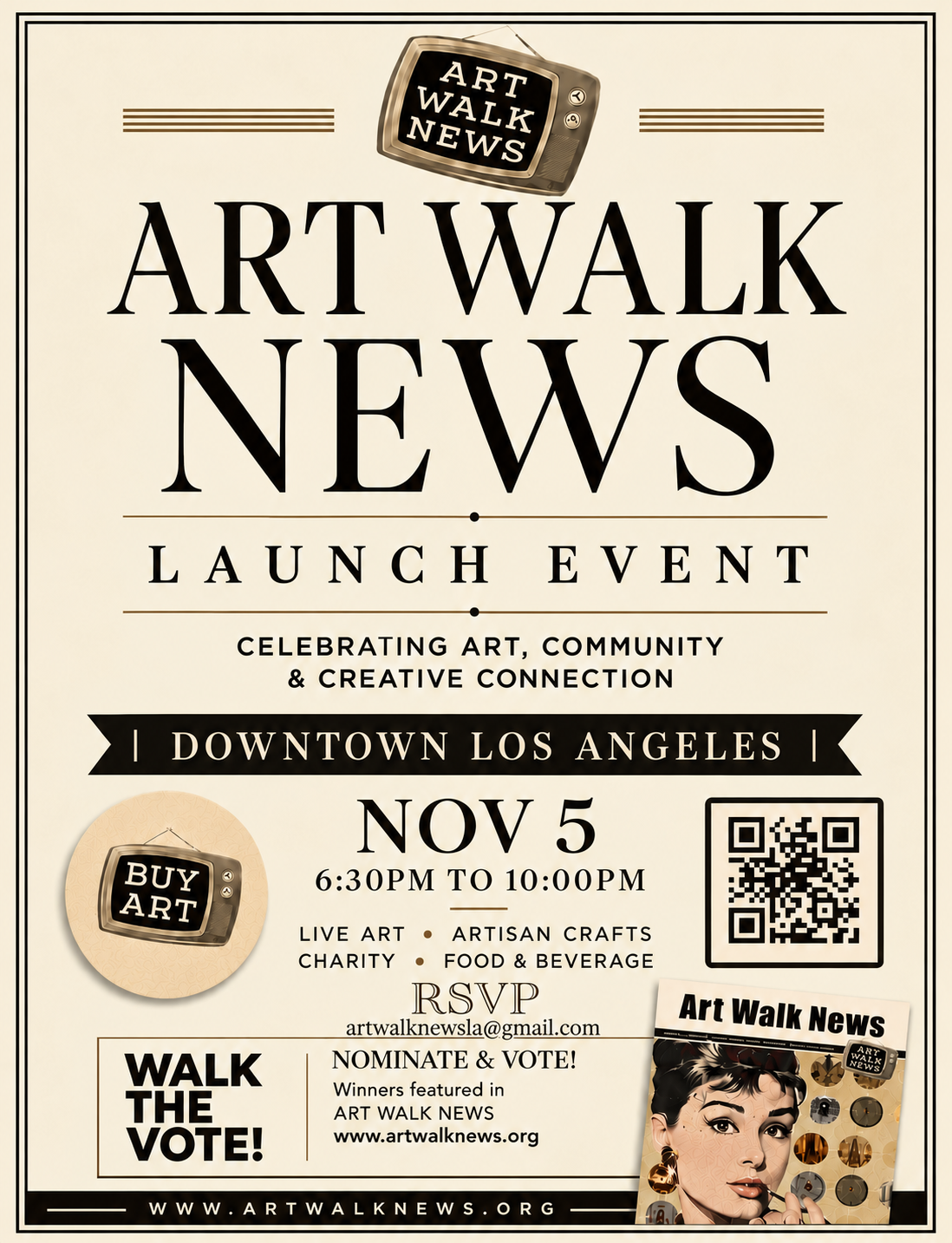 Art Walk Mural Project — Art Walk News Launch Event, November 5th, 2026, Downtown Los Angeles
