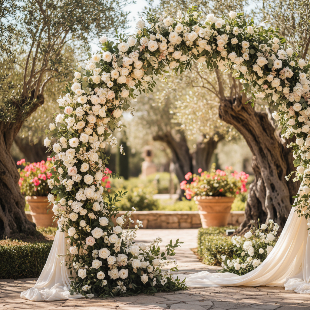 Arcos florales para ceremonias: Estilos e ideas 2026