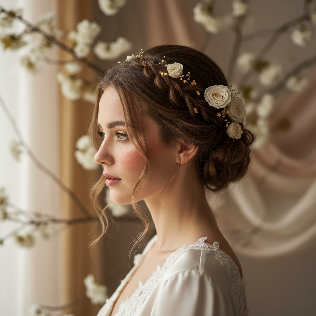 7 peinados de novia según tu tipo de cara para brillar