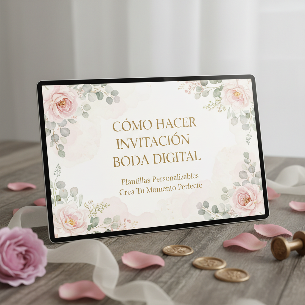 Guía: cómo hacer una invitación de boda digital en 5 pasos.