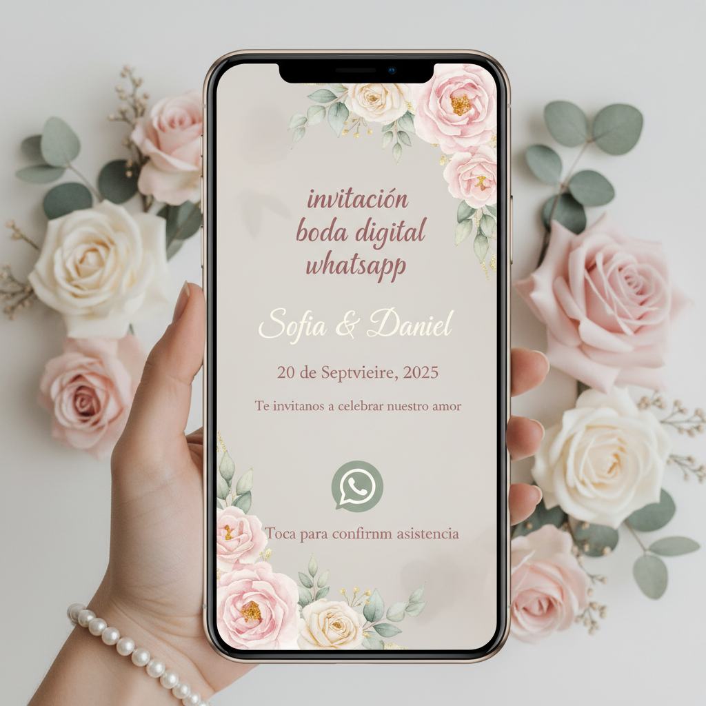 Envía tu invitación de boda por WhatsApp en 5 minutos