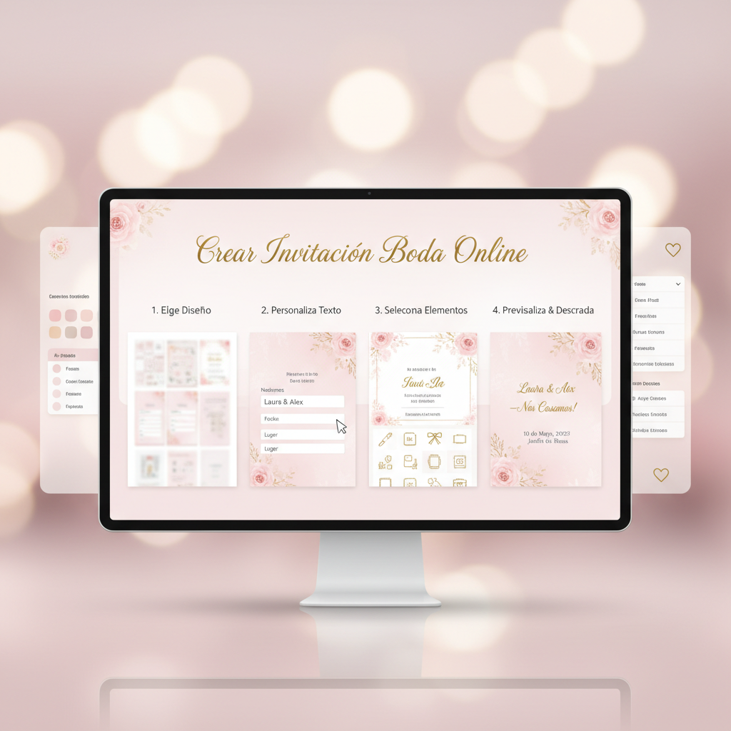 Crea tu invitación de boda online en minutos