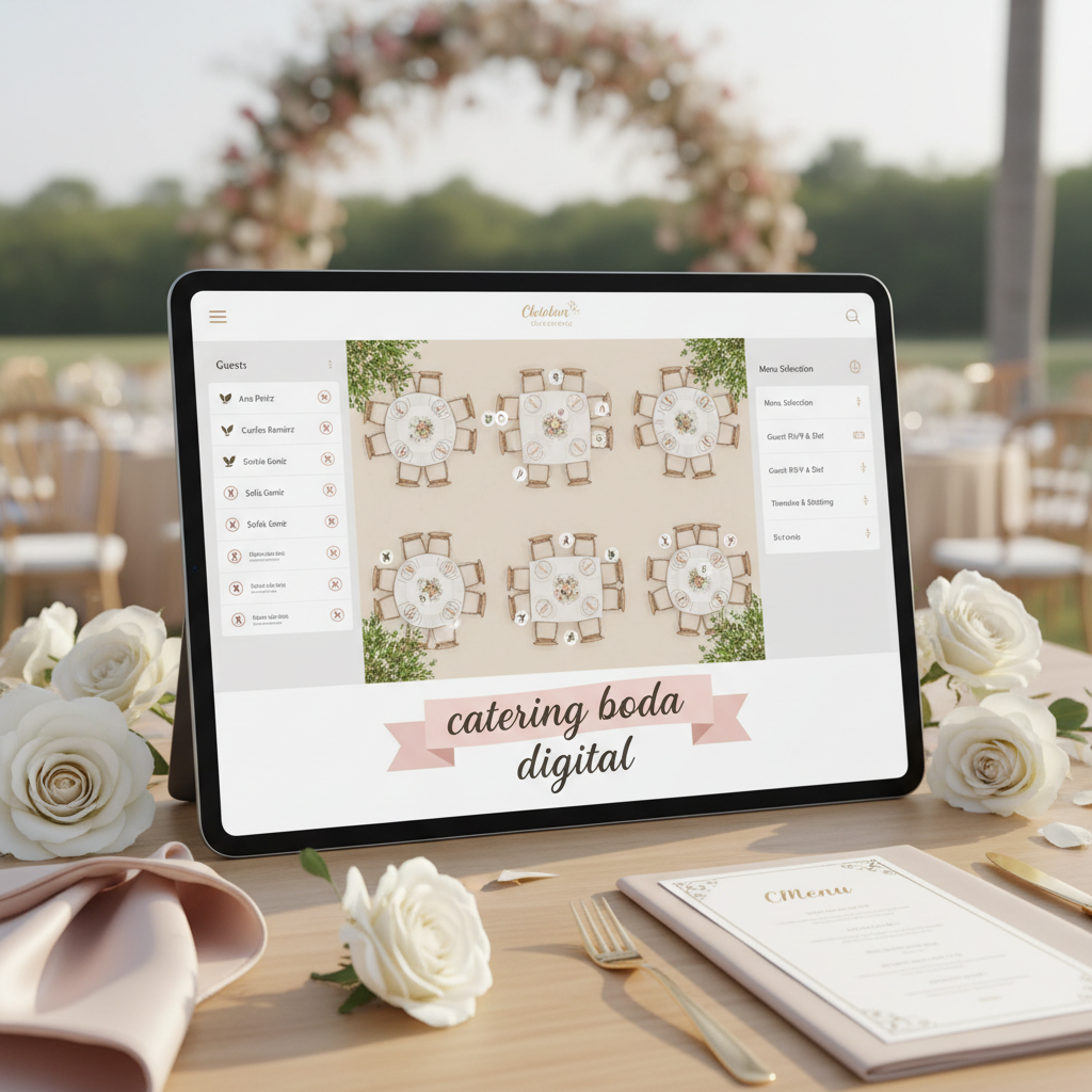 Organiza el catering de tu boda sin un solo papel