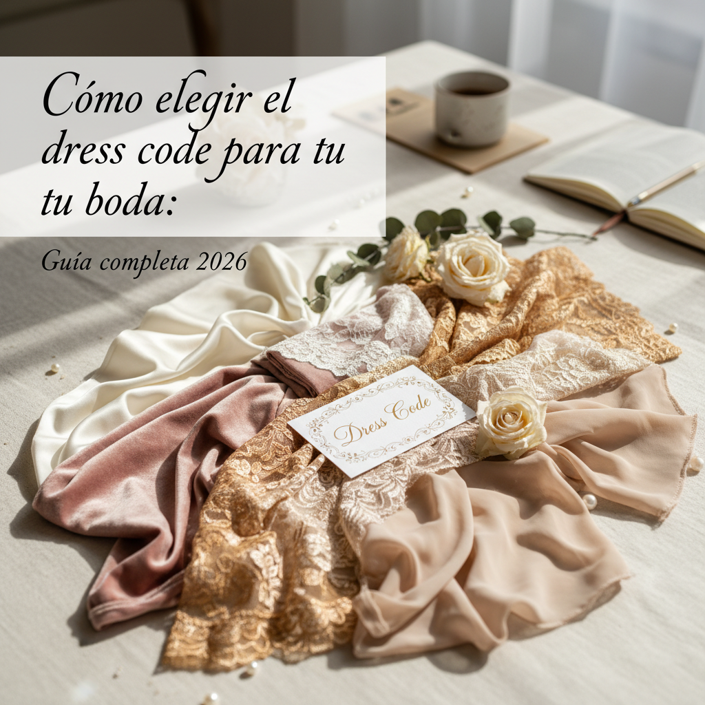 Cómo elegir el dress code para tu boda: Guía completa 2026