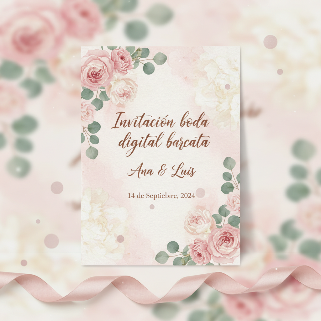 Invitación de boda digital barata: 49€ vs 98€