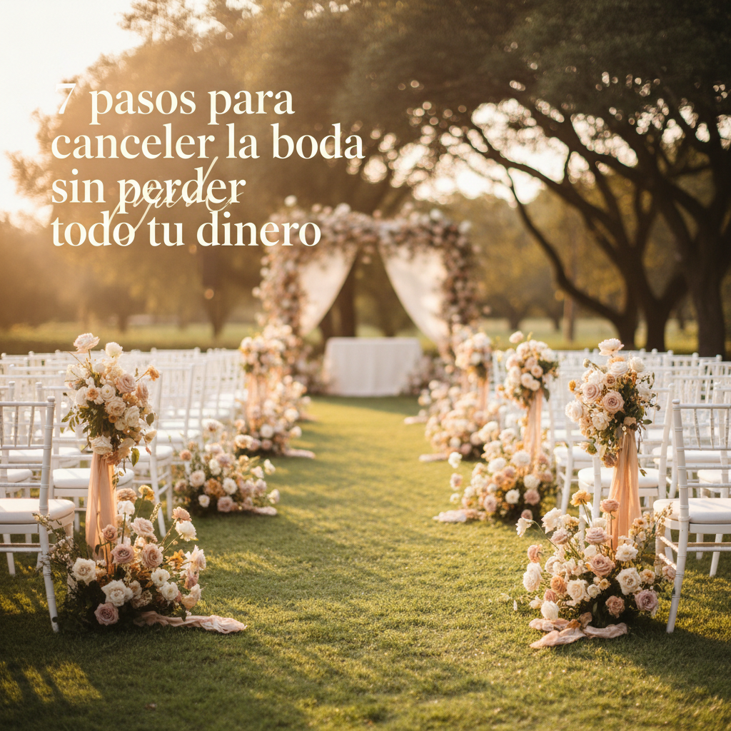 7 pasos para cancelar la boda sin perder todo tu dinero