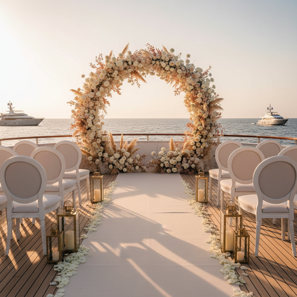 8 claves para organizar una boda en un yate en 2026