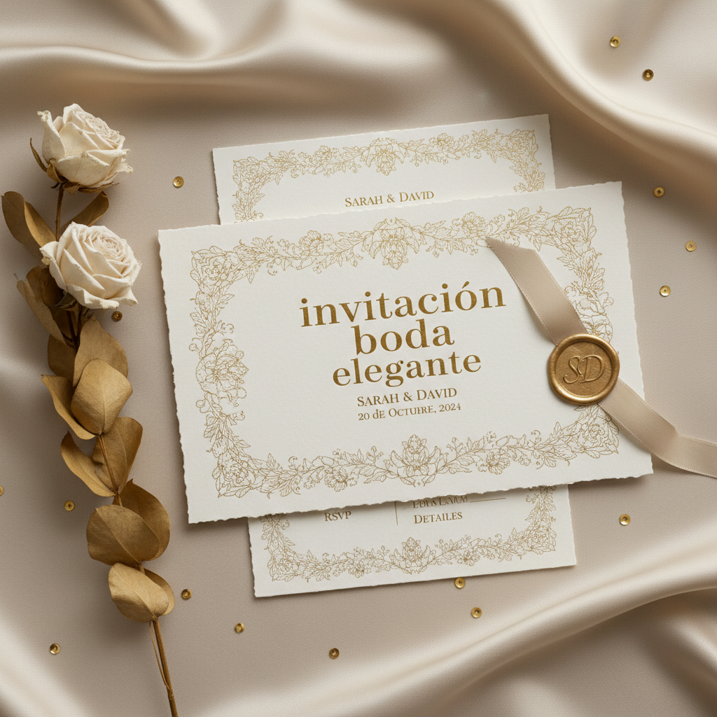 Invitaciones de boda elegantes que enamoran a tus invitados