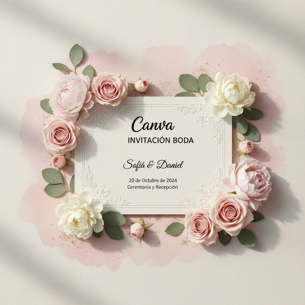 Canva es gratis pero complicado. Nosotros: profesional en 5 minutos, 49€.