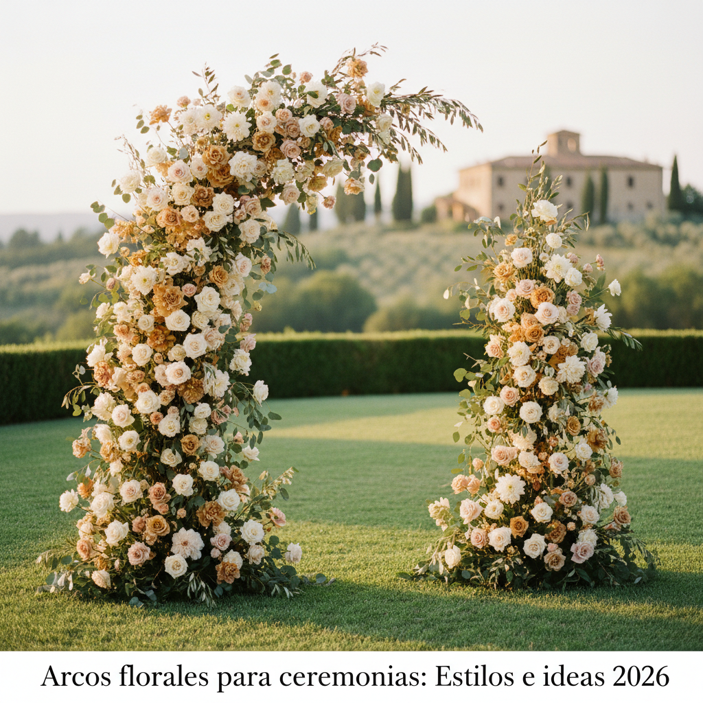 El arco asimétrico: El favorito de las bodas modernas