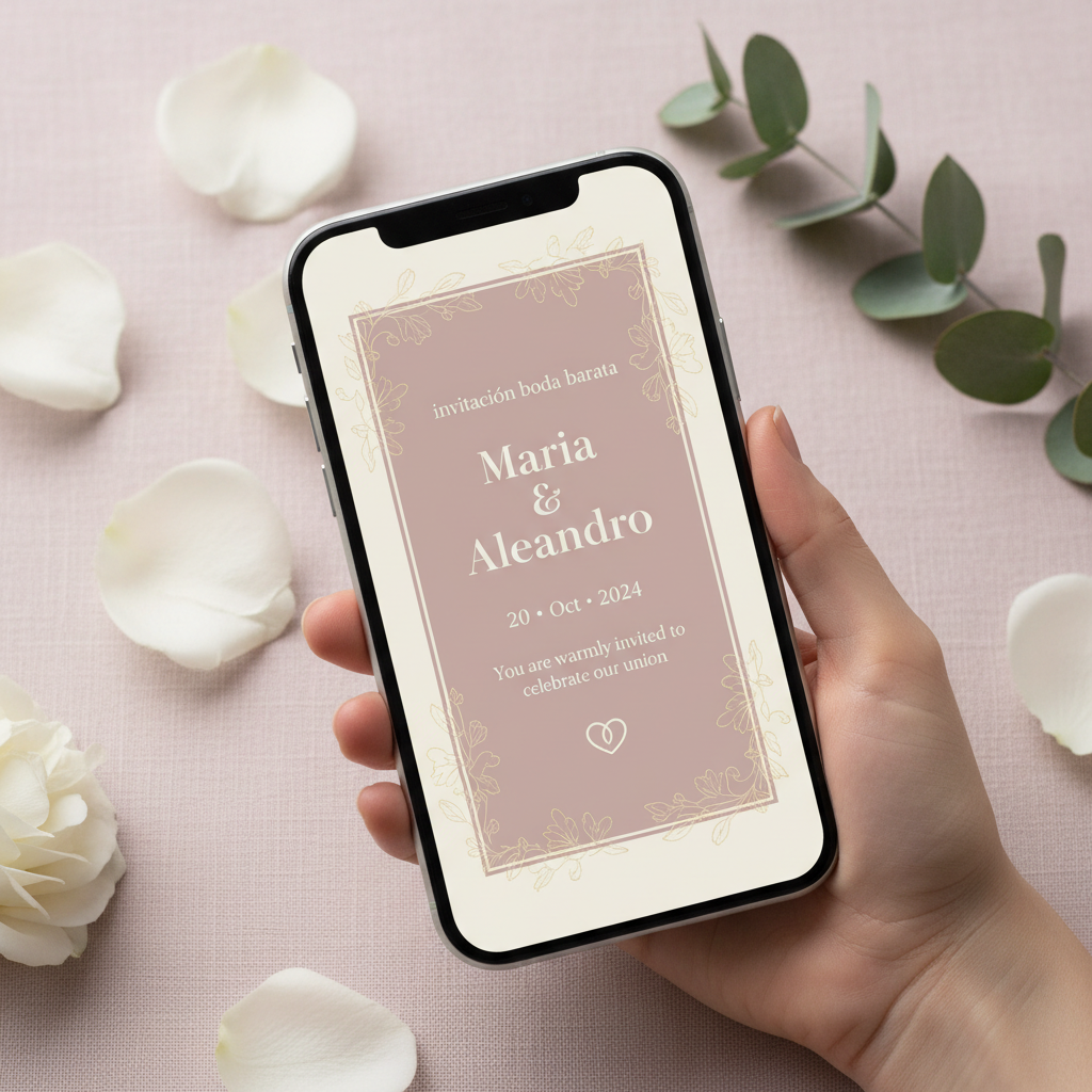 Tu invitación de boda bonita por menos de lo que piensas