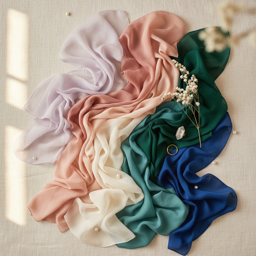 Colores y tejidos: Del pastel al brillo nocturno