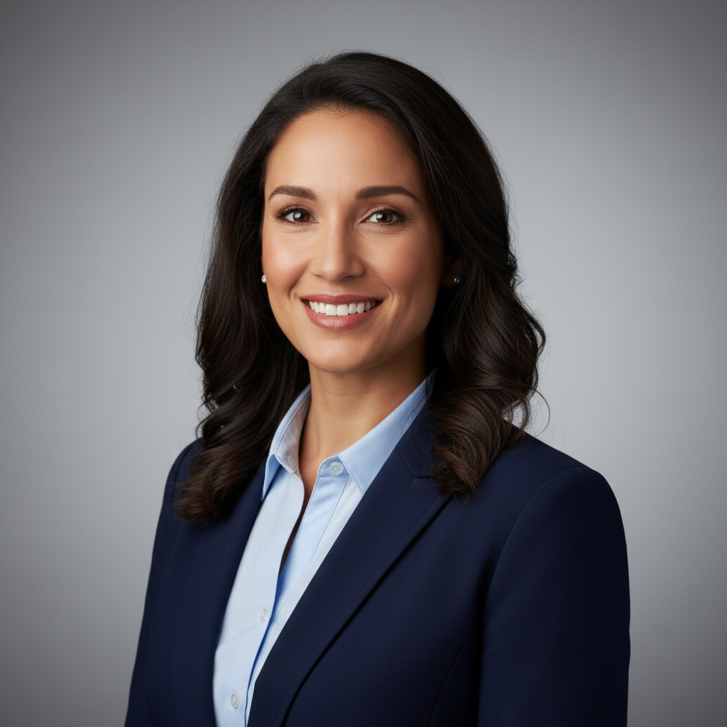 Person adjusting best phone camera settings for a professional headshot in a bright home office with neutral background