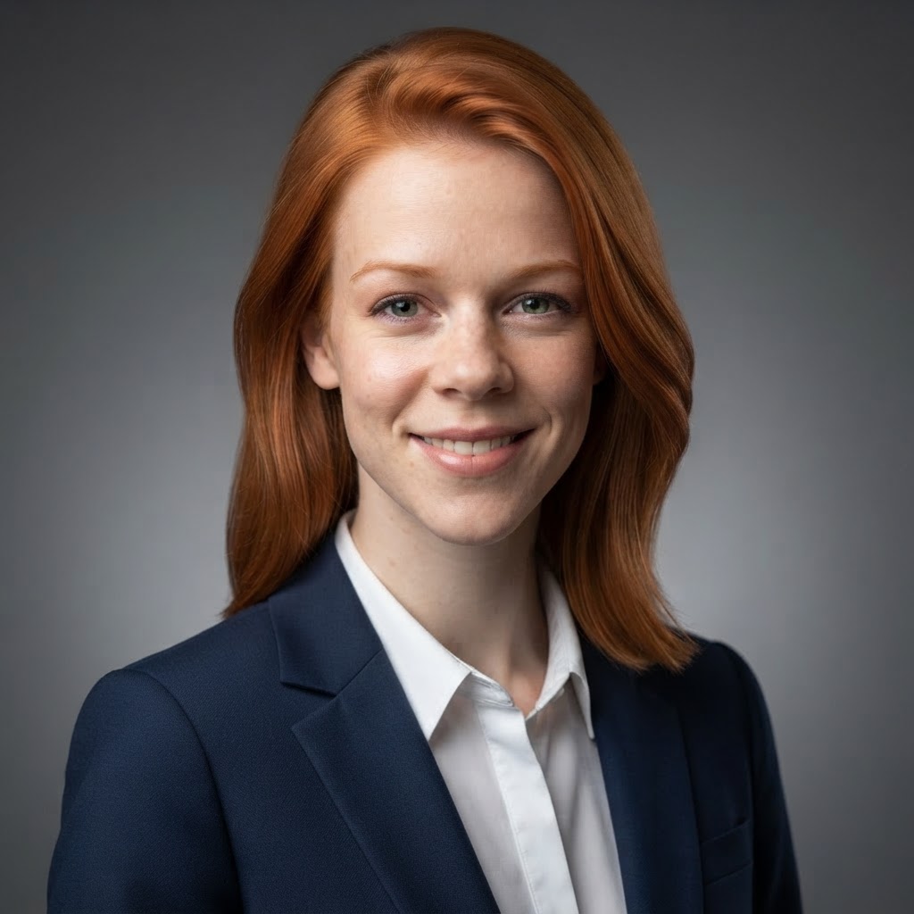 AI-generated professional headshot result