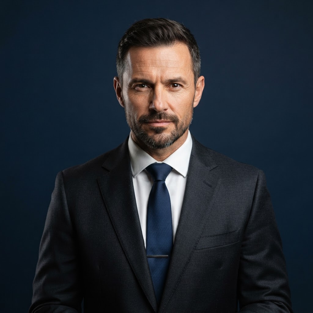 Corporate style AI headshot example