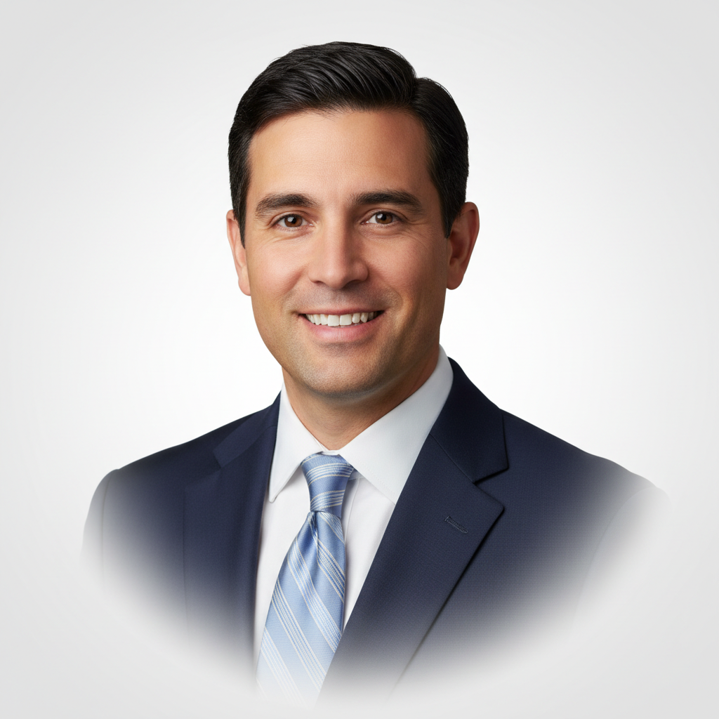 Step-by-step demonstration of how to remove background from professional headshot using an AI editing tool on a laptop screen