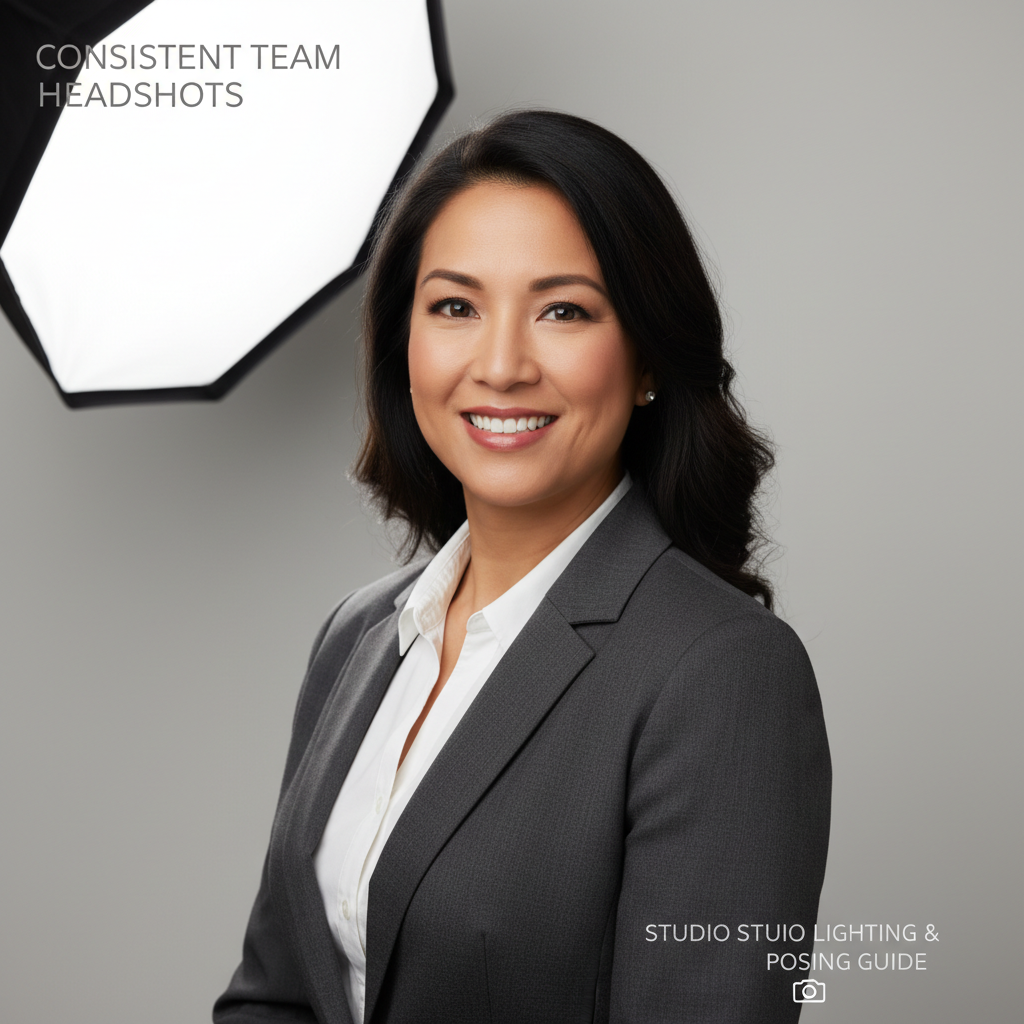 Side-by-side comparison showing how to get consistent headshots for your entire team using AI professional portraits on a company team page