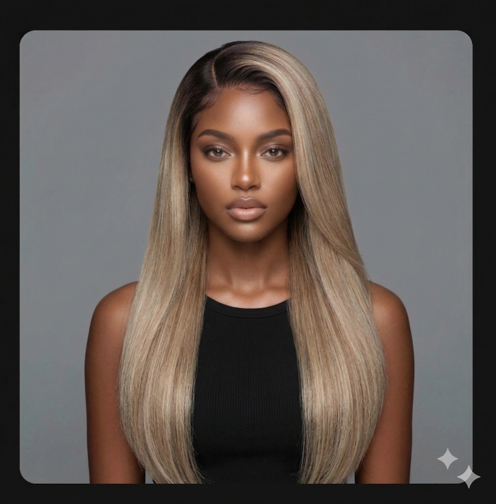 Long Ombré Bone-Straight