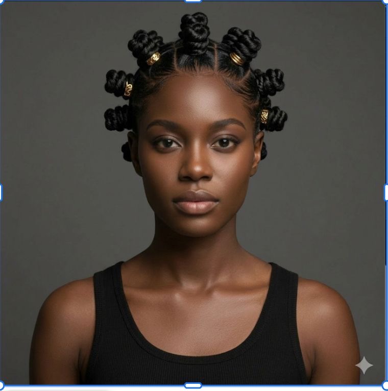 Adorned Bantu Knots