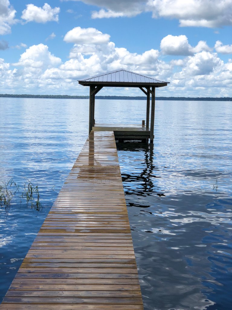 Your private dock extending into the lake