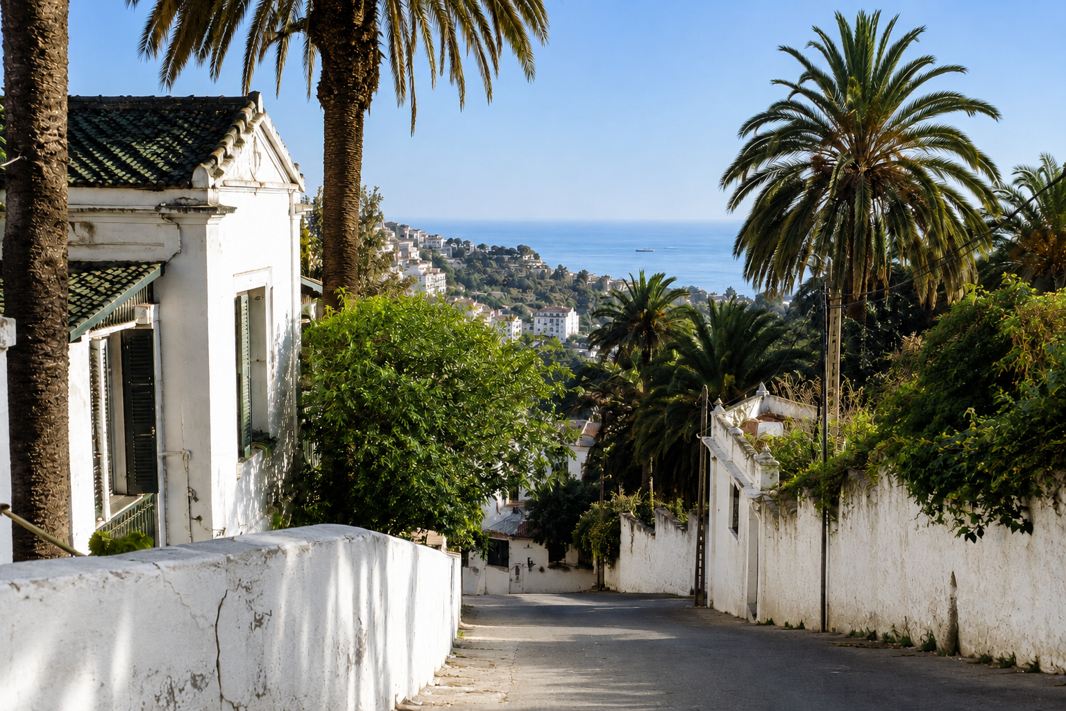Mediterranean coastal village where Brahim's journey in craftsmanship began, representing the foundation of his apprenticeship in metalwork and jewelry fabrication