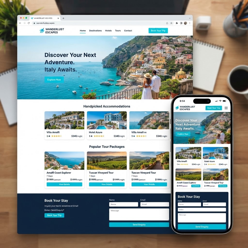 Travel & hospitality websites