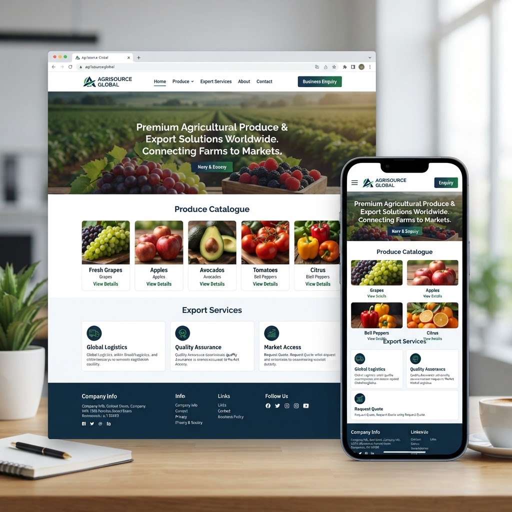 Agricultural & export websites