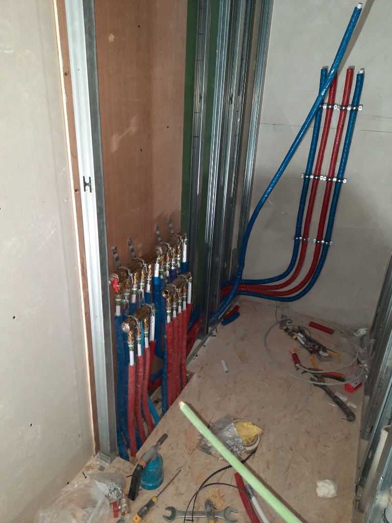 Collecteur PEX en chantier