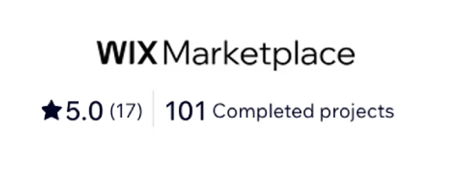 Wix Marketplace — 5.0 (17) — 101 Completed projects
