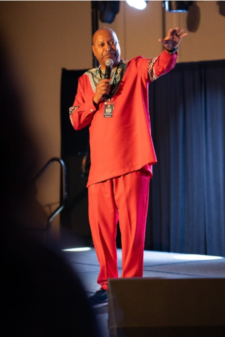 Bishop Raymond Newton ministering