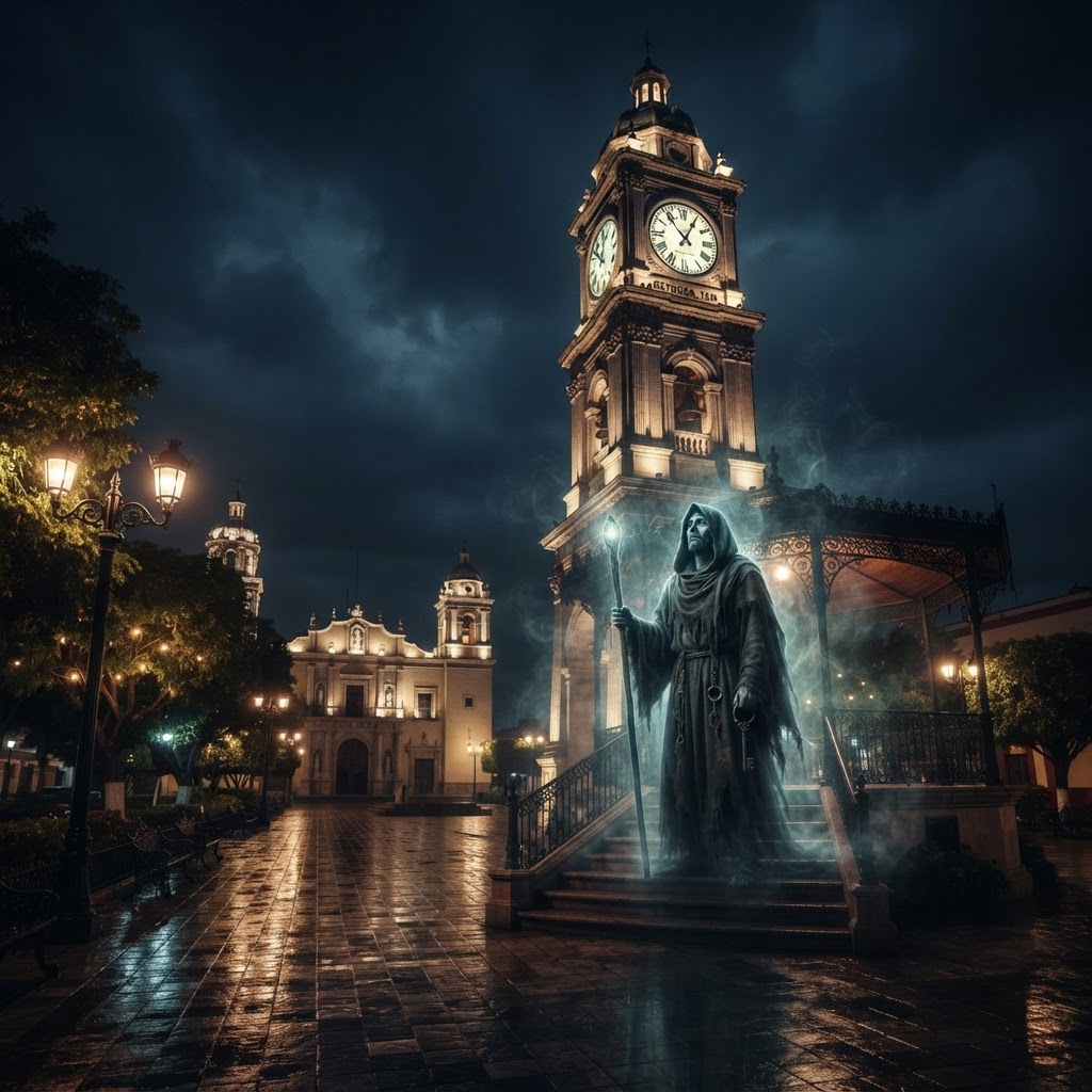 El Guardián del Reloj en la Plaza Principal