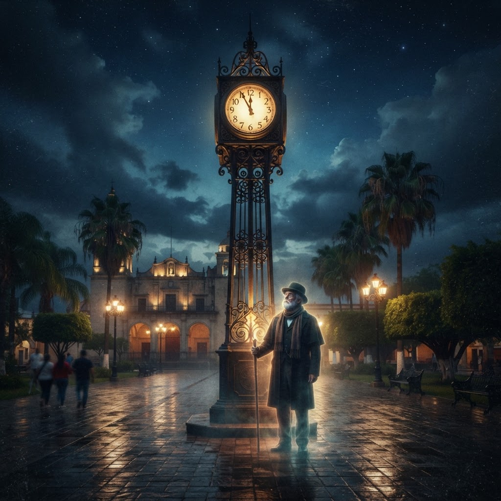 El Guardián del Reloj en la Plaza Principal