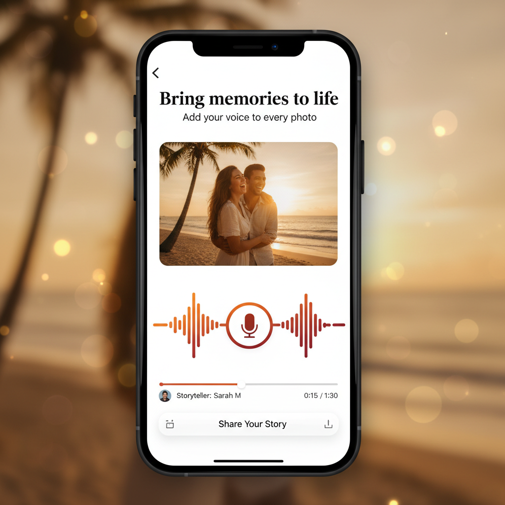 Bring every photo to life with your voice.
