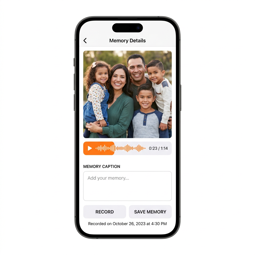 Voice note on a photo