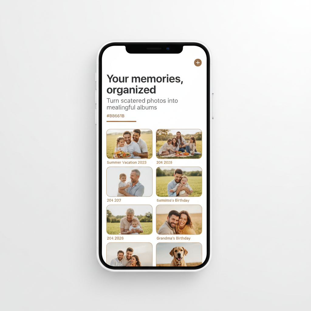 Mapages app — organised photo albums