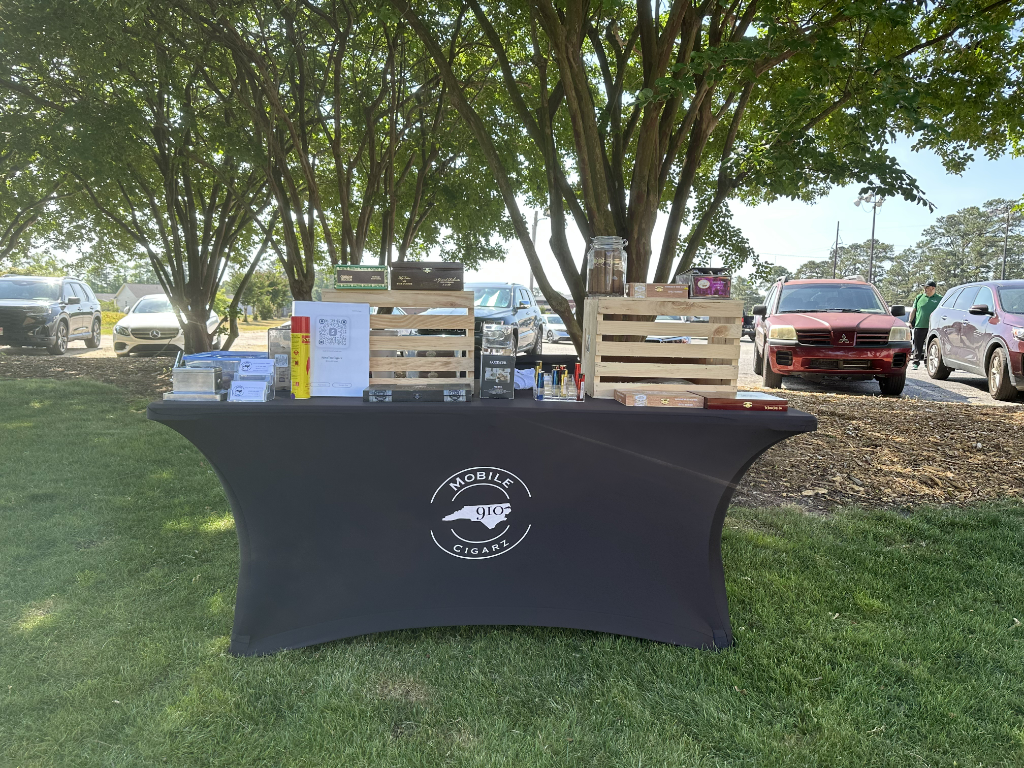 Outdoor Cigar Lounge Setup