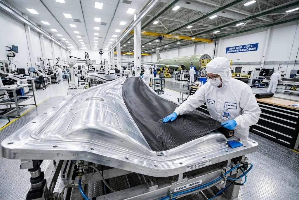 Hand layup en clean room