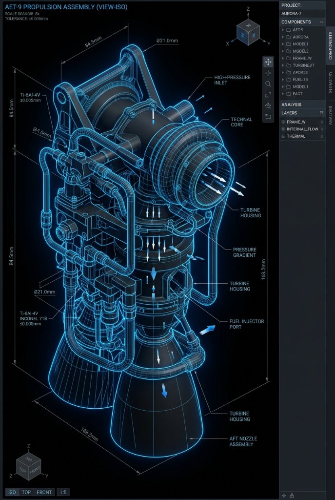 Especialista en Diseño 3D CAD Aeroespacial