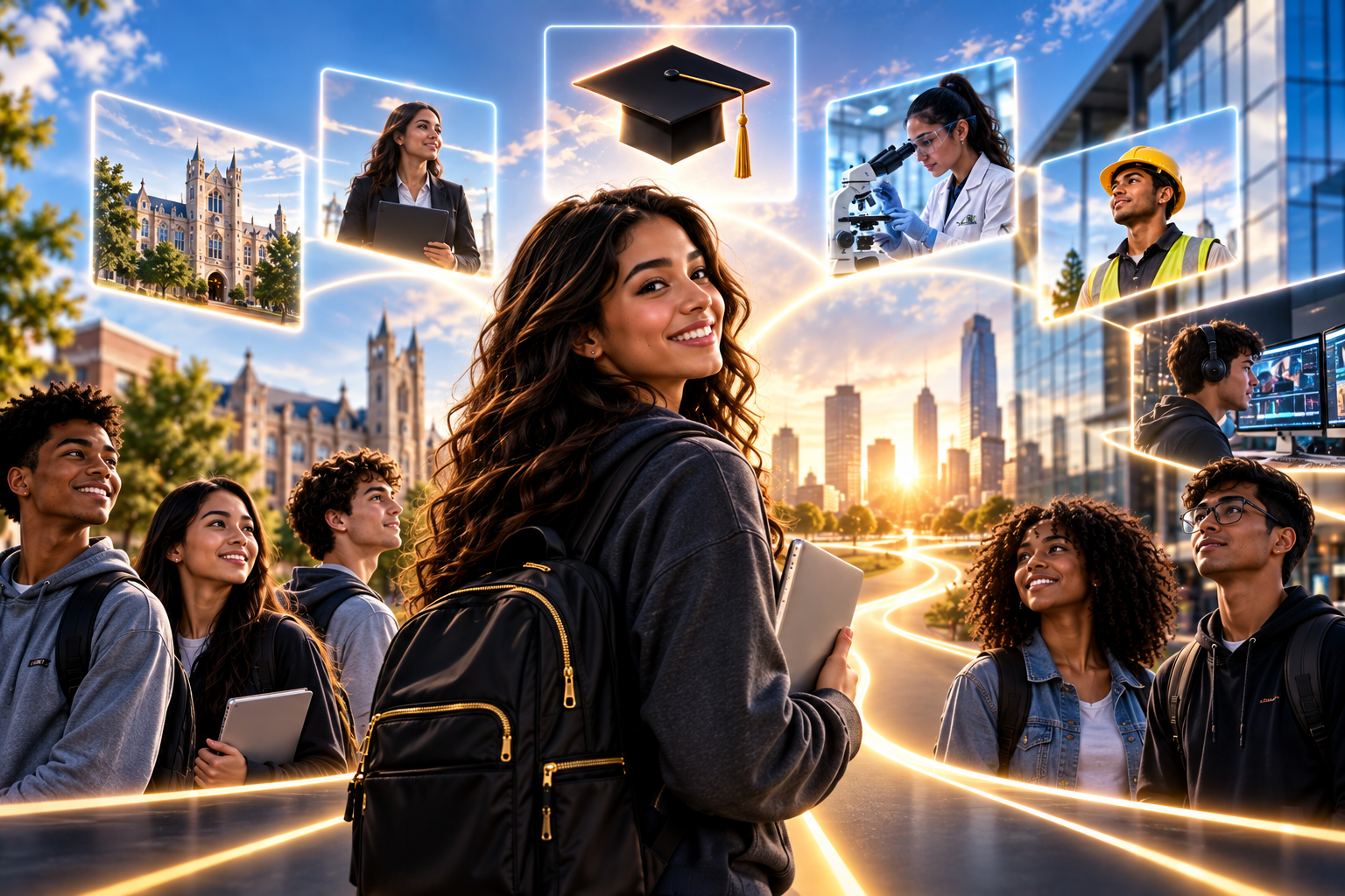 Students discovering diverse career pathways with AccessStudents