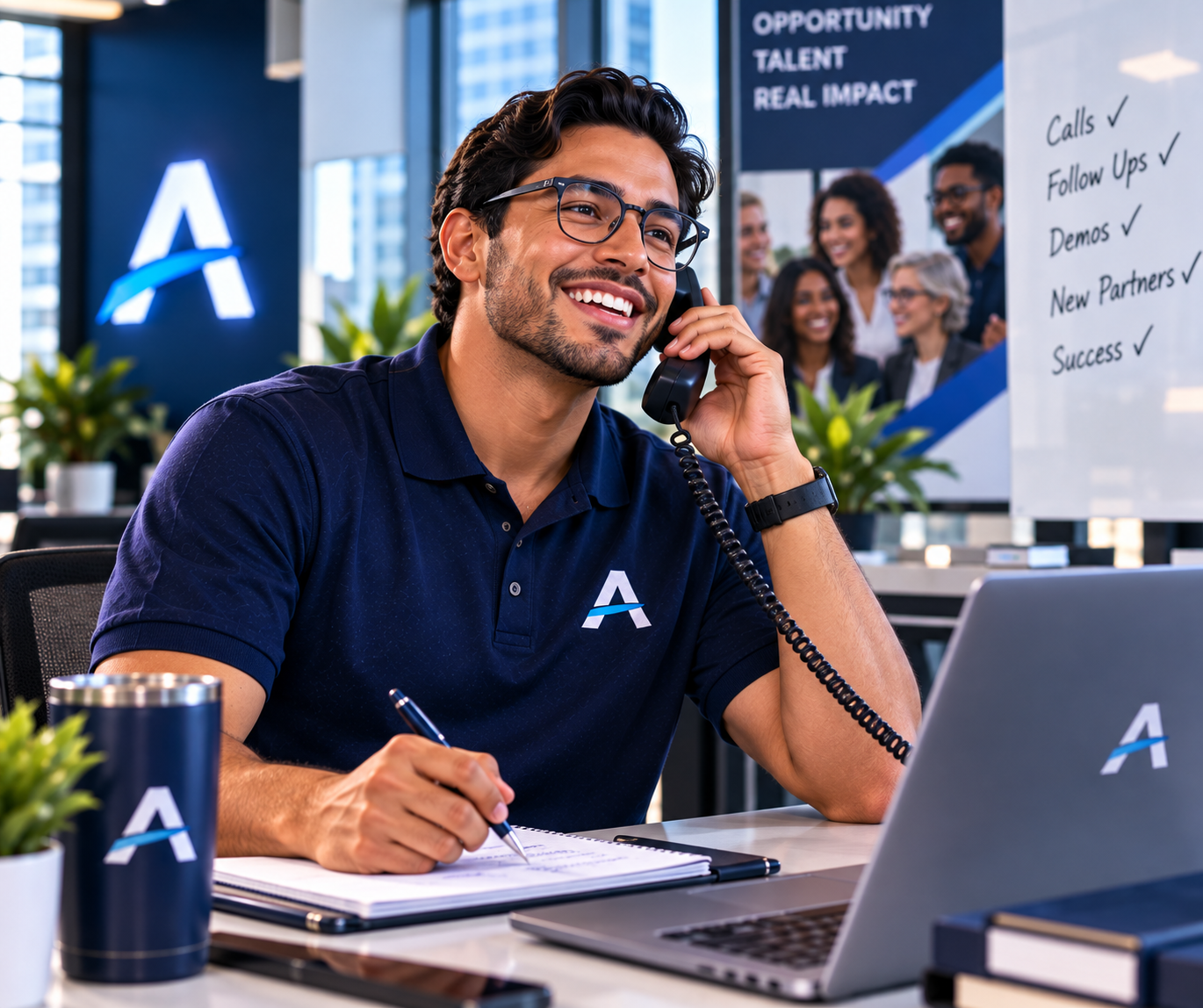 Inside Sales Representative making calls and tracking pipeline at AccessStudents
