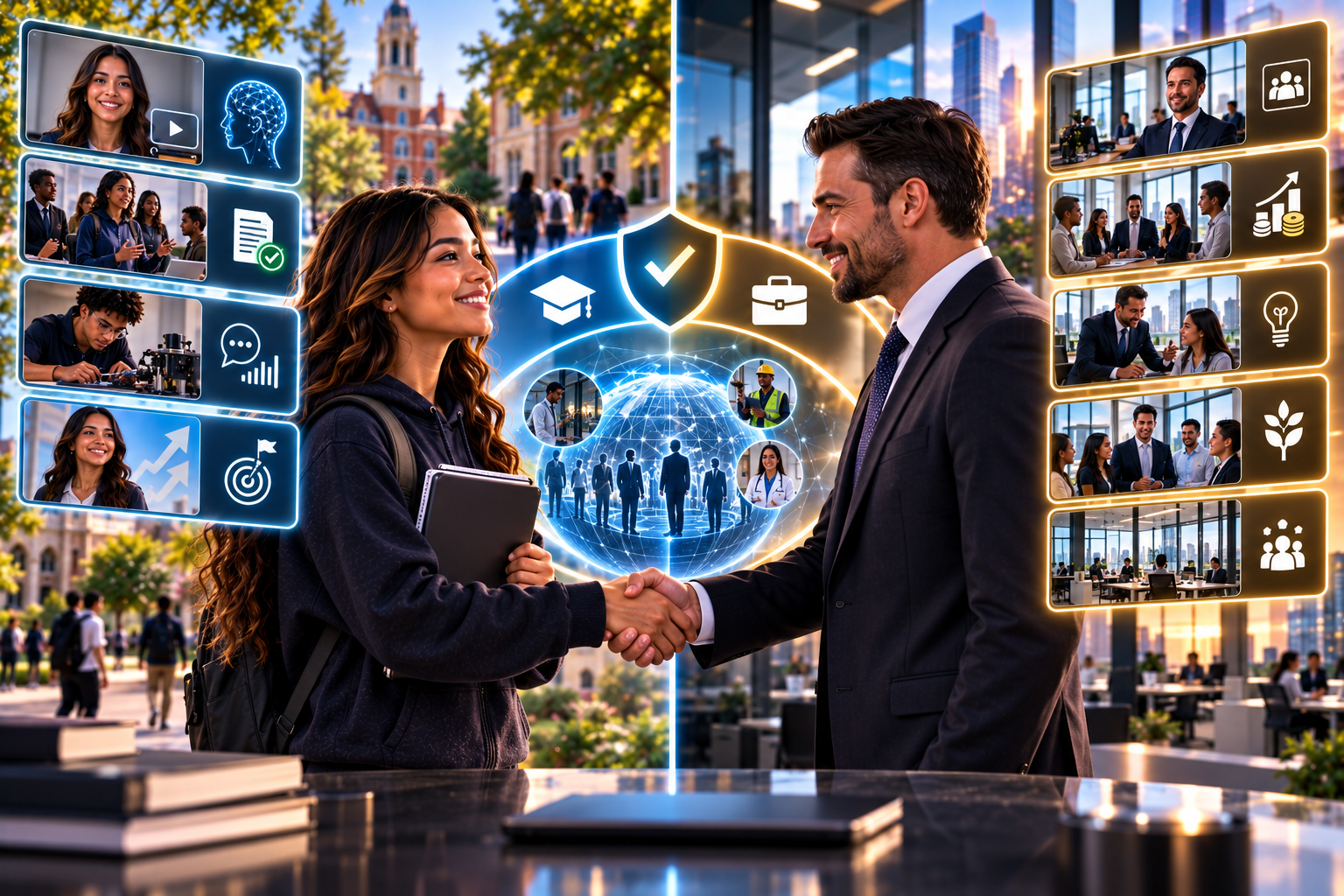 AccessStudents dual-sided platform connecting students and employers through verified profiles
